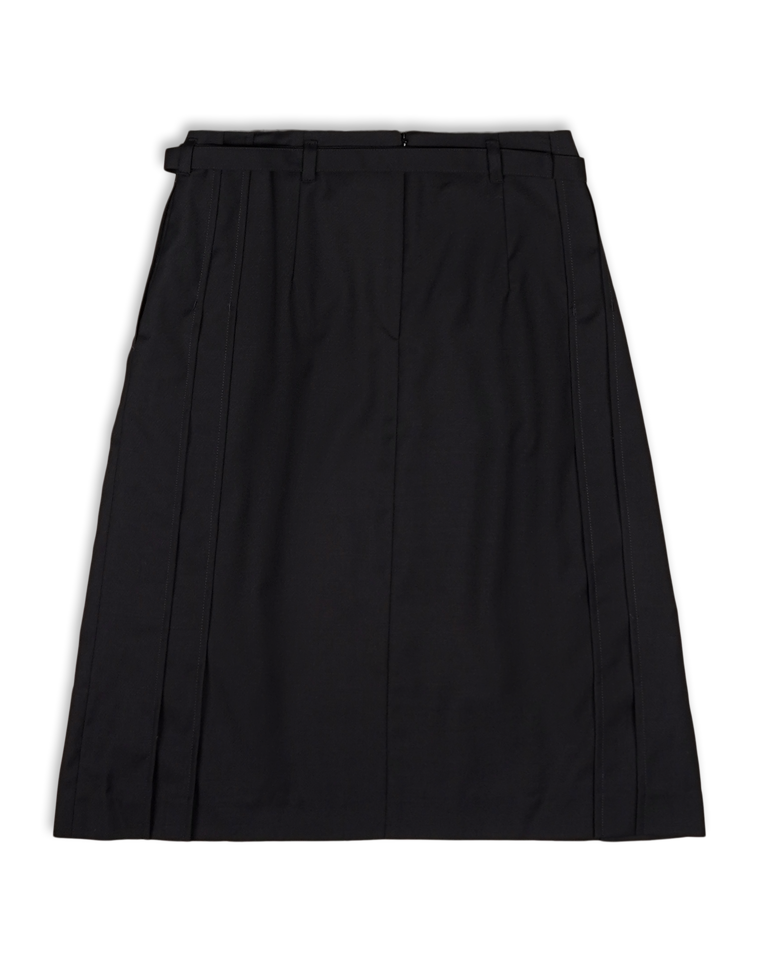 Pleats Midi Skirt