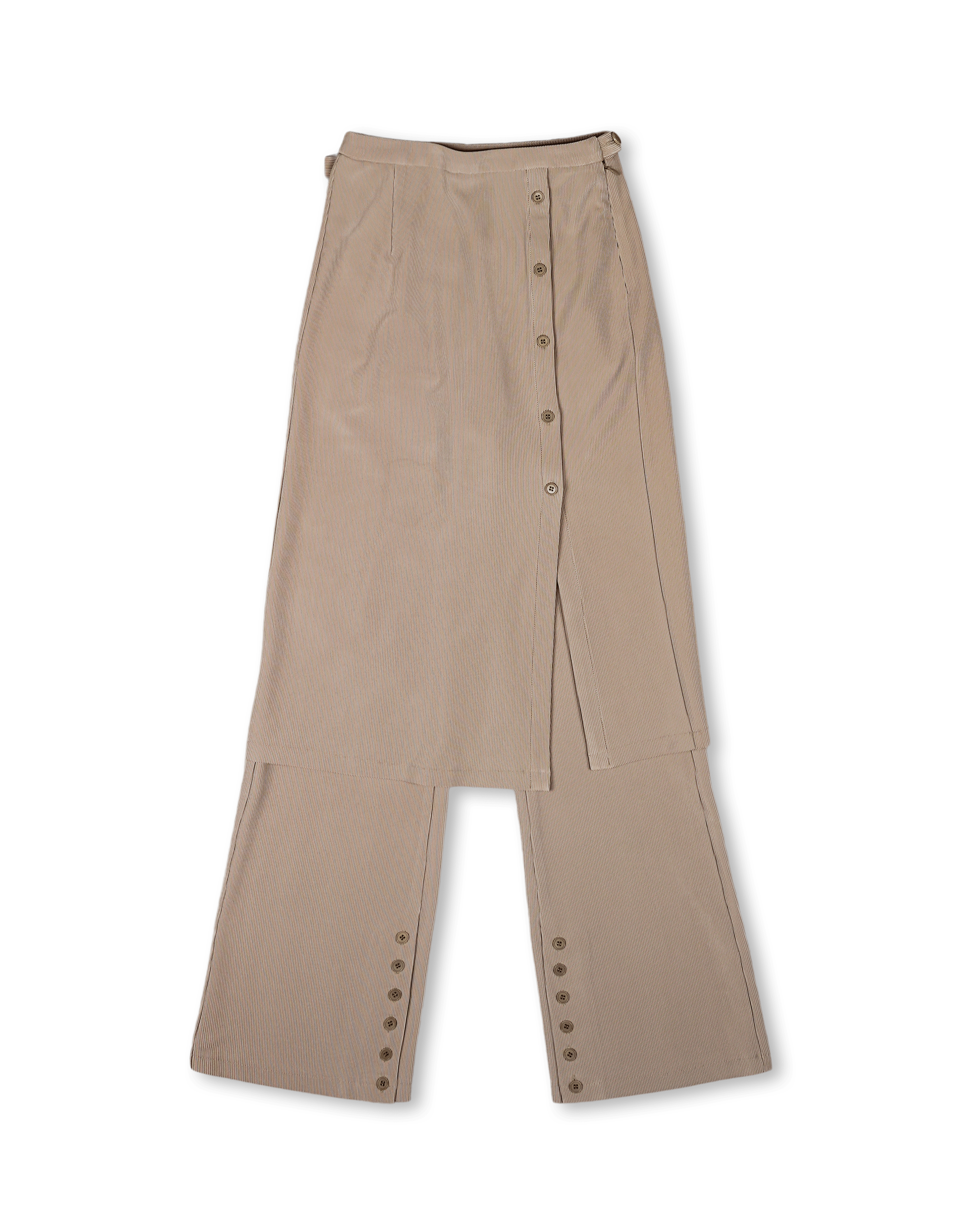 Layered Skirt Pants