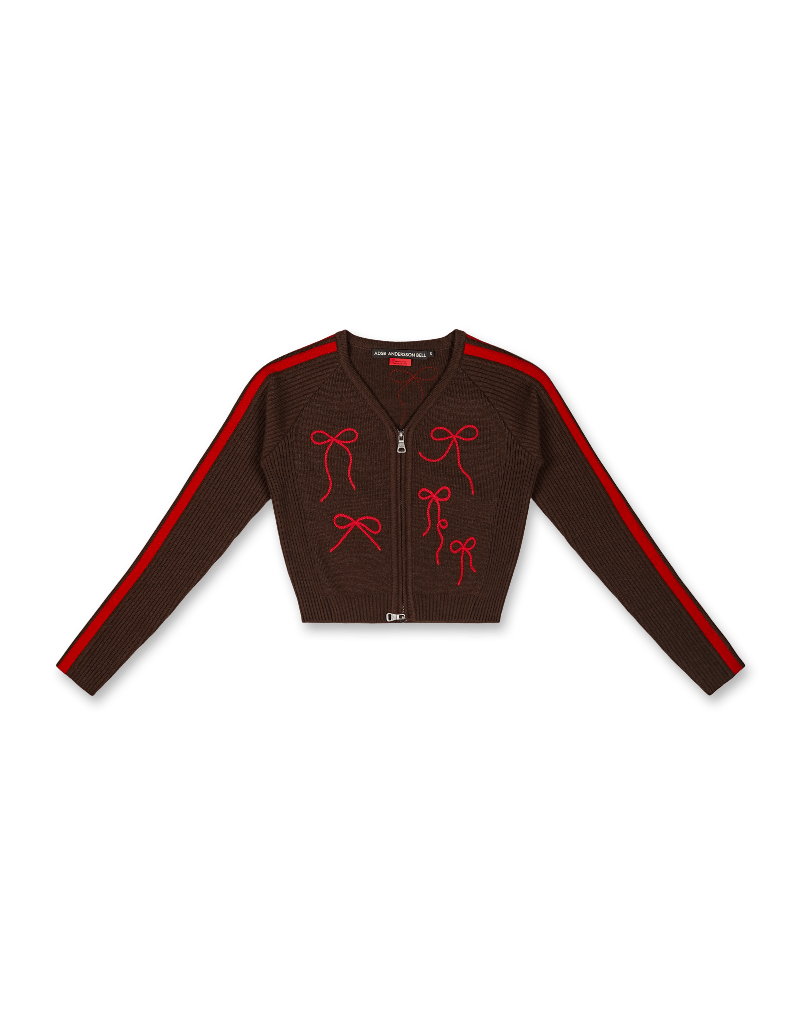 Ribbon Embroidery Knit Cardigan