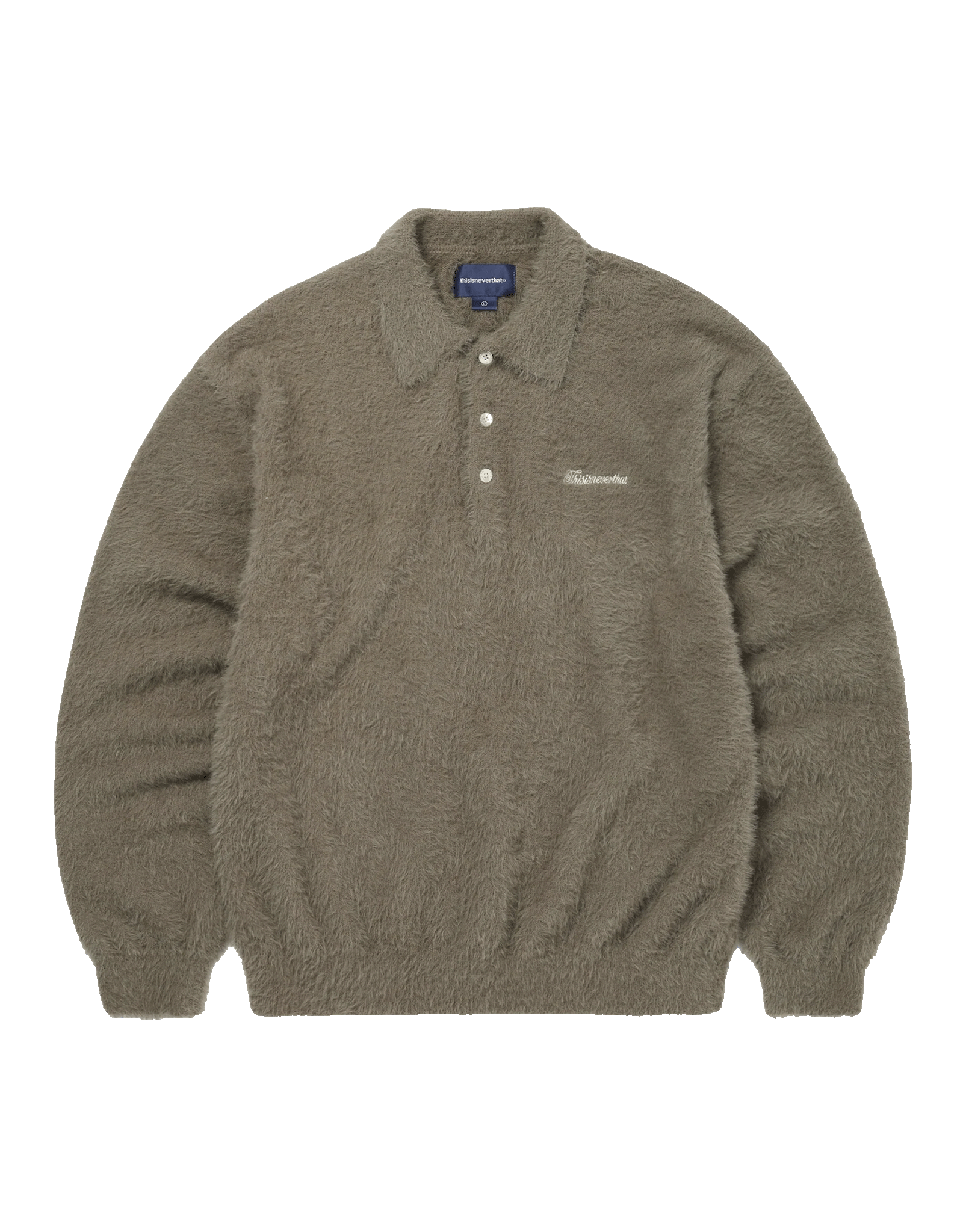 SCT-Logo Shaggy Knit Polo