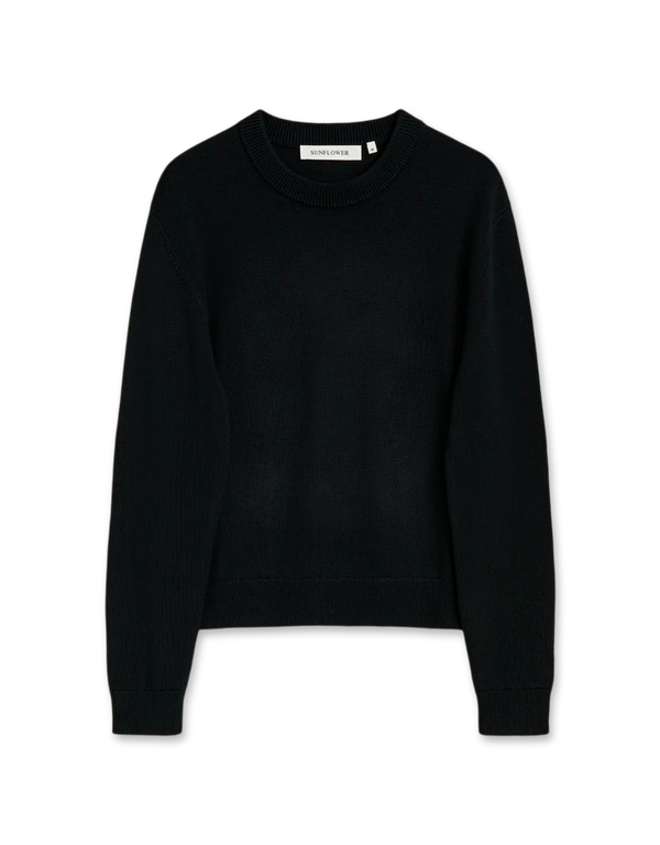 SUNFLOWER Moon Merino Cropped Black sweaters