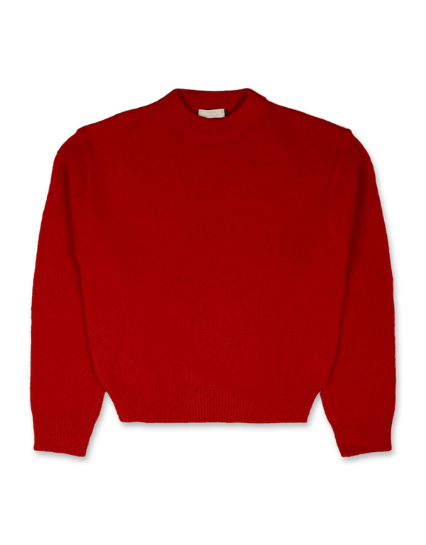 Fluffy Brushed Long Sleeve Knit