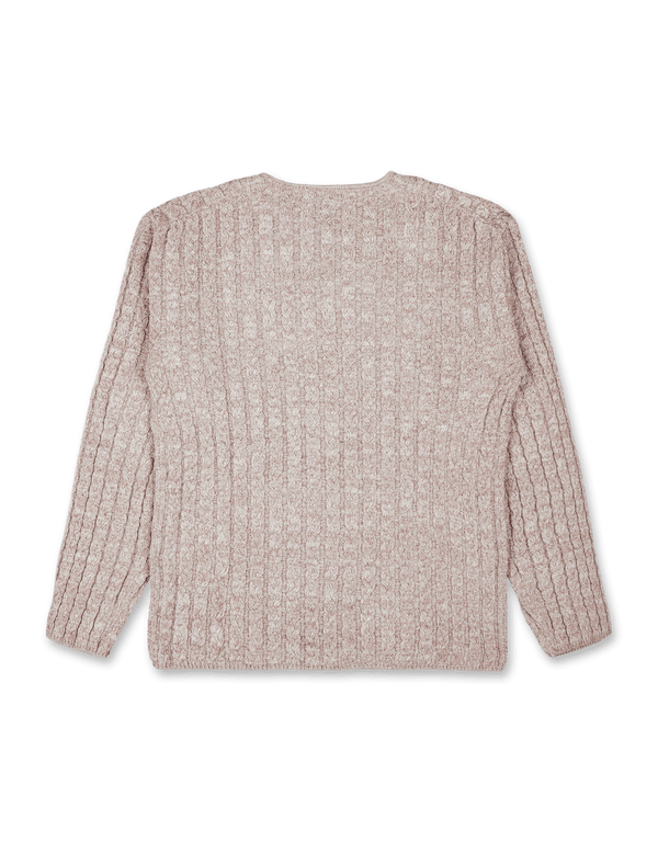 Mixed Yarn Cable Knit