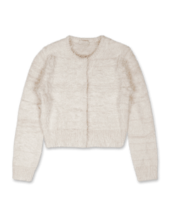 Shaggy Cropped Cardigan