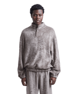 Fluffy Oversized Half Zip Pullover
