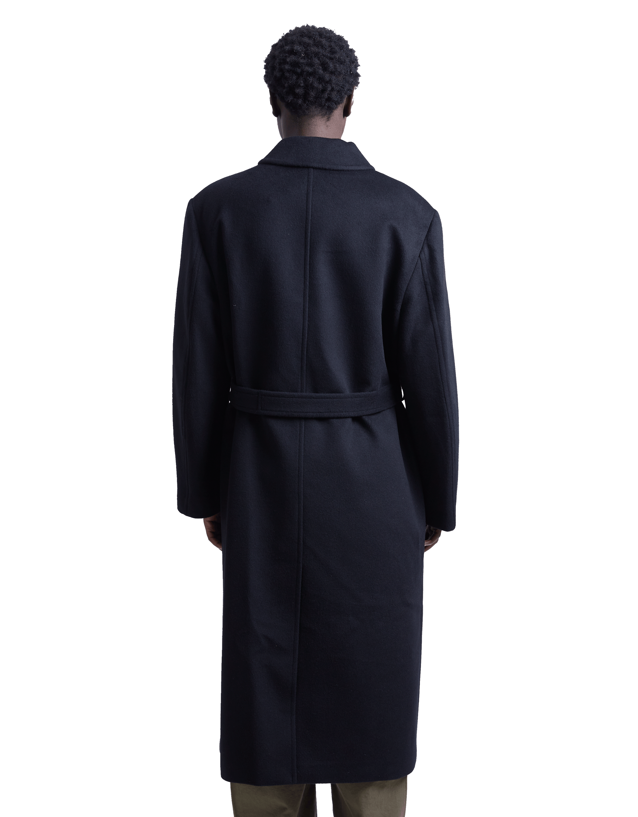 Mens Single Breasted Long Coat