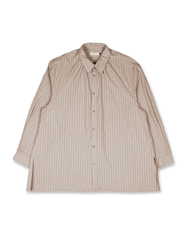 Amomento Stripe Shirring Oversized Shirts | Rezet Store