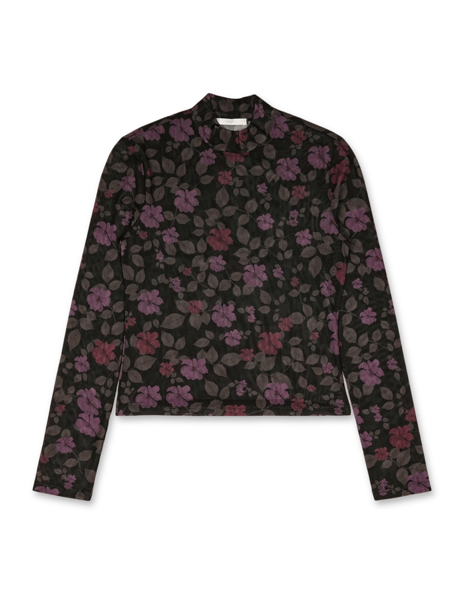 Amomento Floral Mock Neck Top | Rezet Store