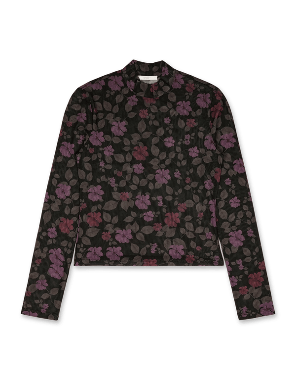 Amomento Floral Mock Neck Top | Rezet Store