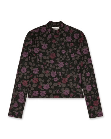 Amomento Floral Mock Neck Top | Rezet Store