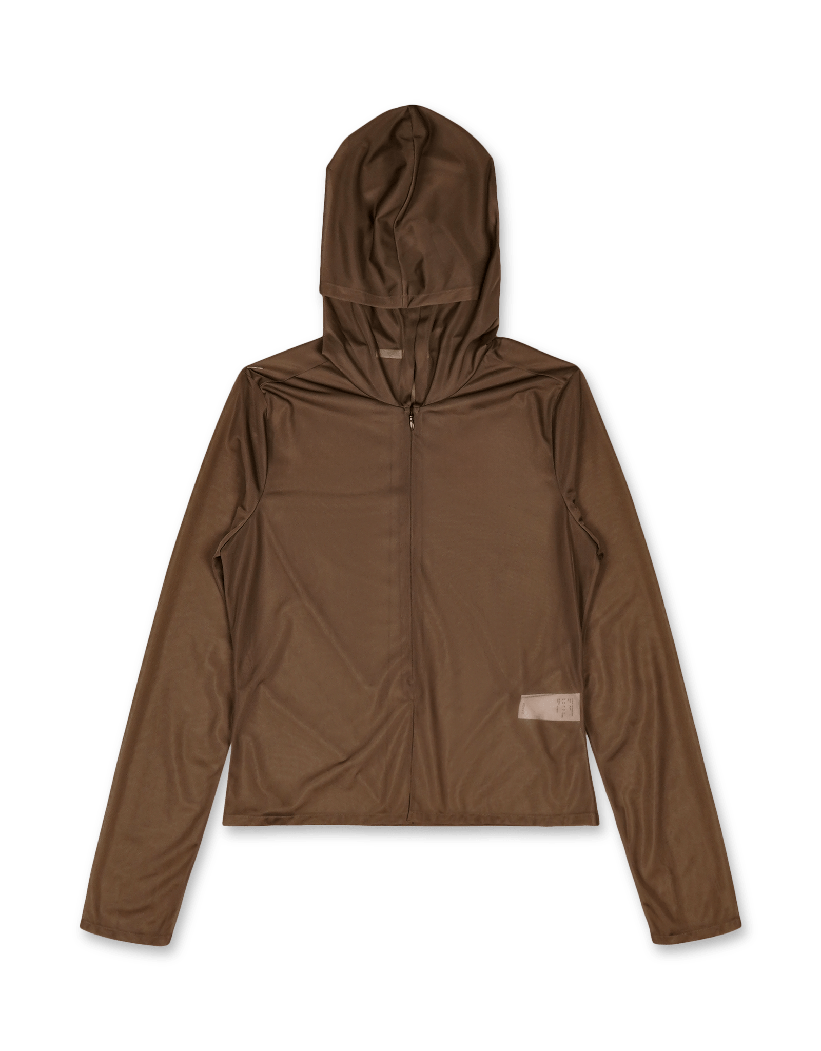 Amomento Sheer Hooded Zip Up Jumper | Rezet Store