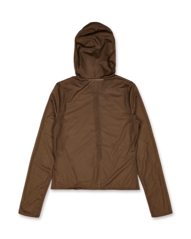 Amomento Sheer Hooded Zip Up Jumper | Rezet Store