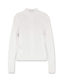 Ribbed Mock Neck Cardigan