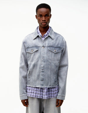 COOR Shadow Washed Cutoff Denim Trucker | Rezet Store