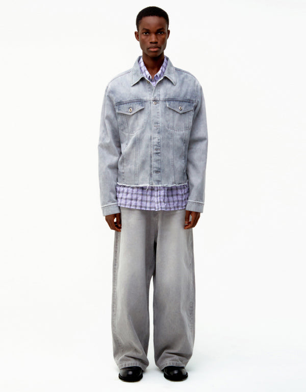 COOR Shadow Washed Cutoff Denim Trucker | Rezet Store