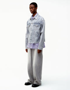 COOR Shadow Washed Cutoff Denim Trucker | Rezet Store