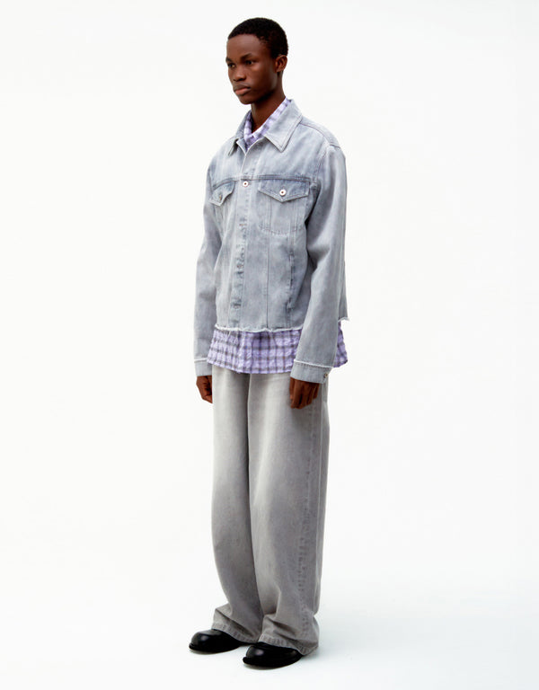 COOR Shadow Washed Cutoff Denim Trucker | Rezet Store