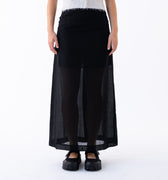 Sheer Maxi Long Skirt