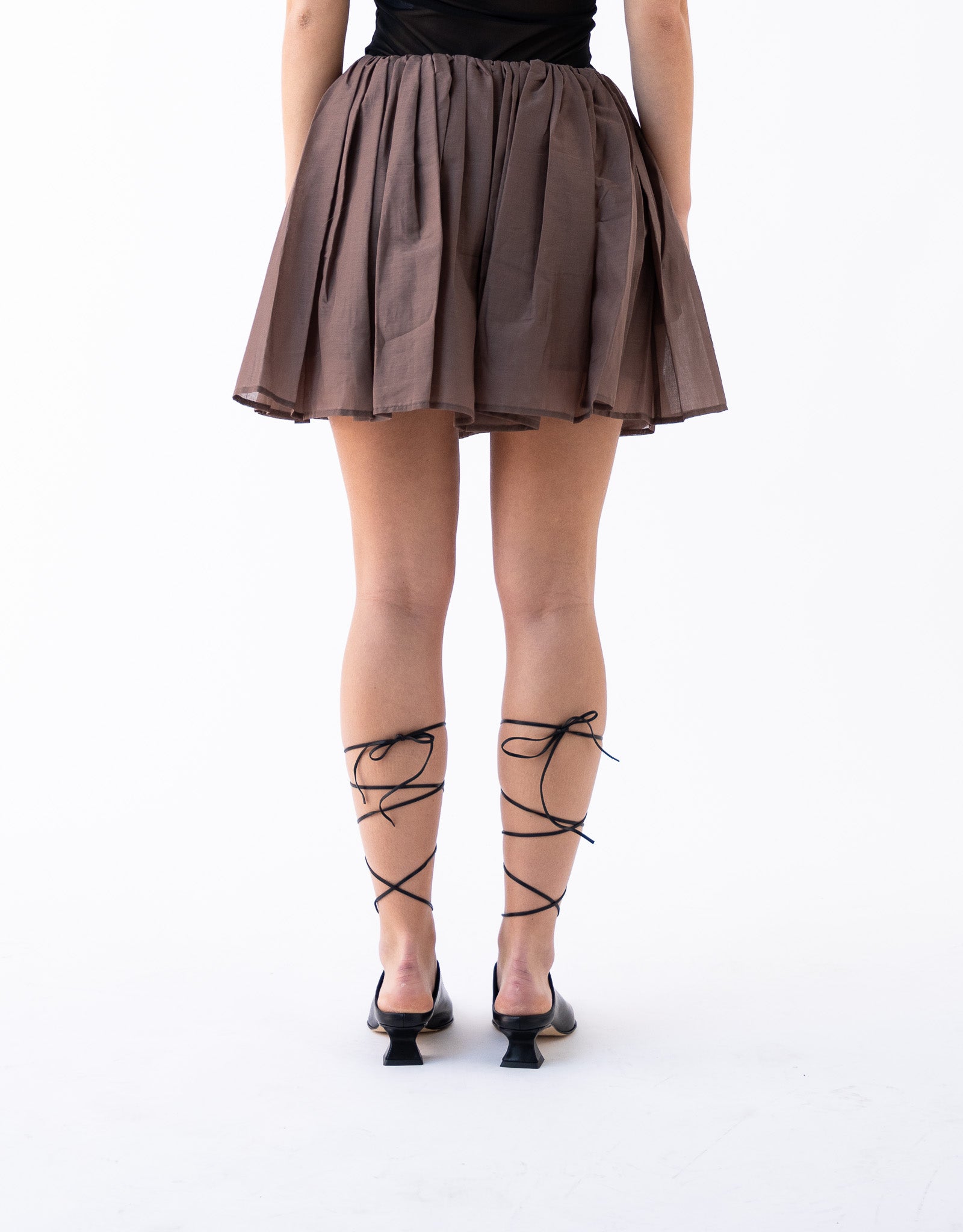 Cotton Shirring Banding Skorts