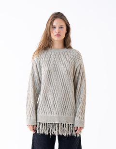 Tassel Crewneck Knit