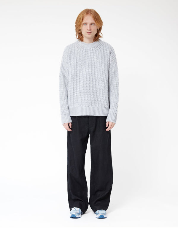 Chunky Rib Knit Crewneck