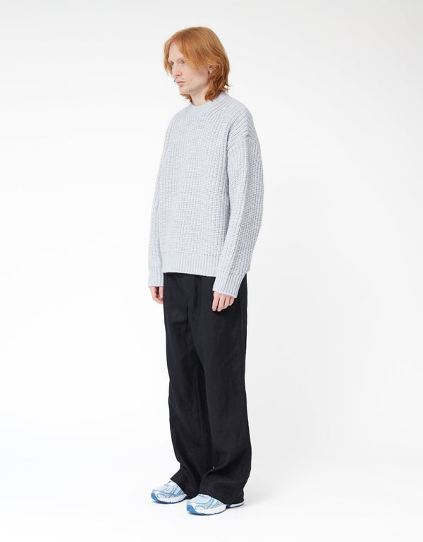 Chunky Rib Knit Crewneck