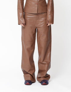 Scoop Leather Trousers