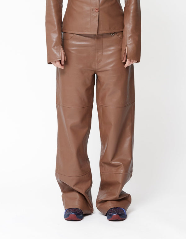 Scoop Leather Trousers