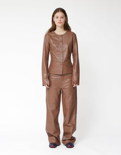 Scoop Leather Trousers