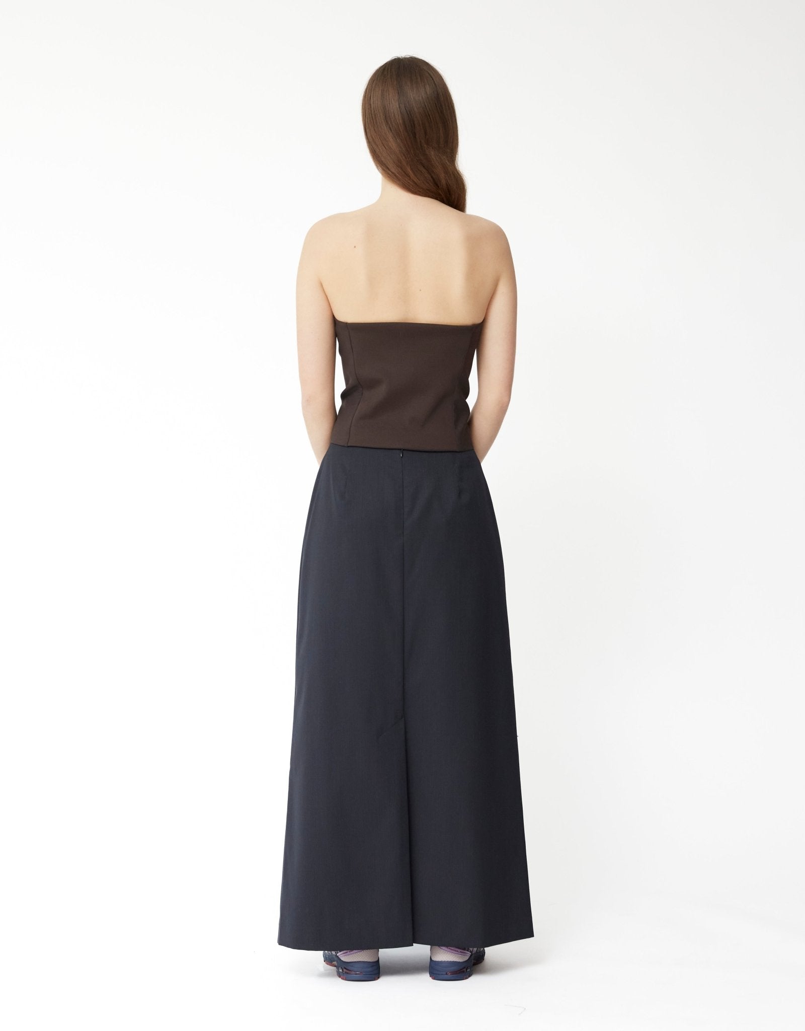 Stripe Maxi Long Skirt