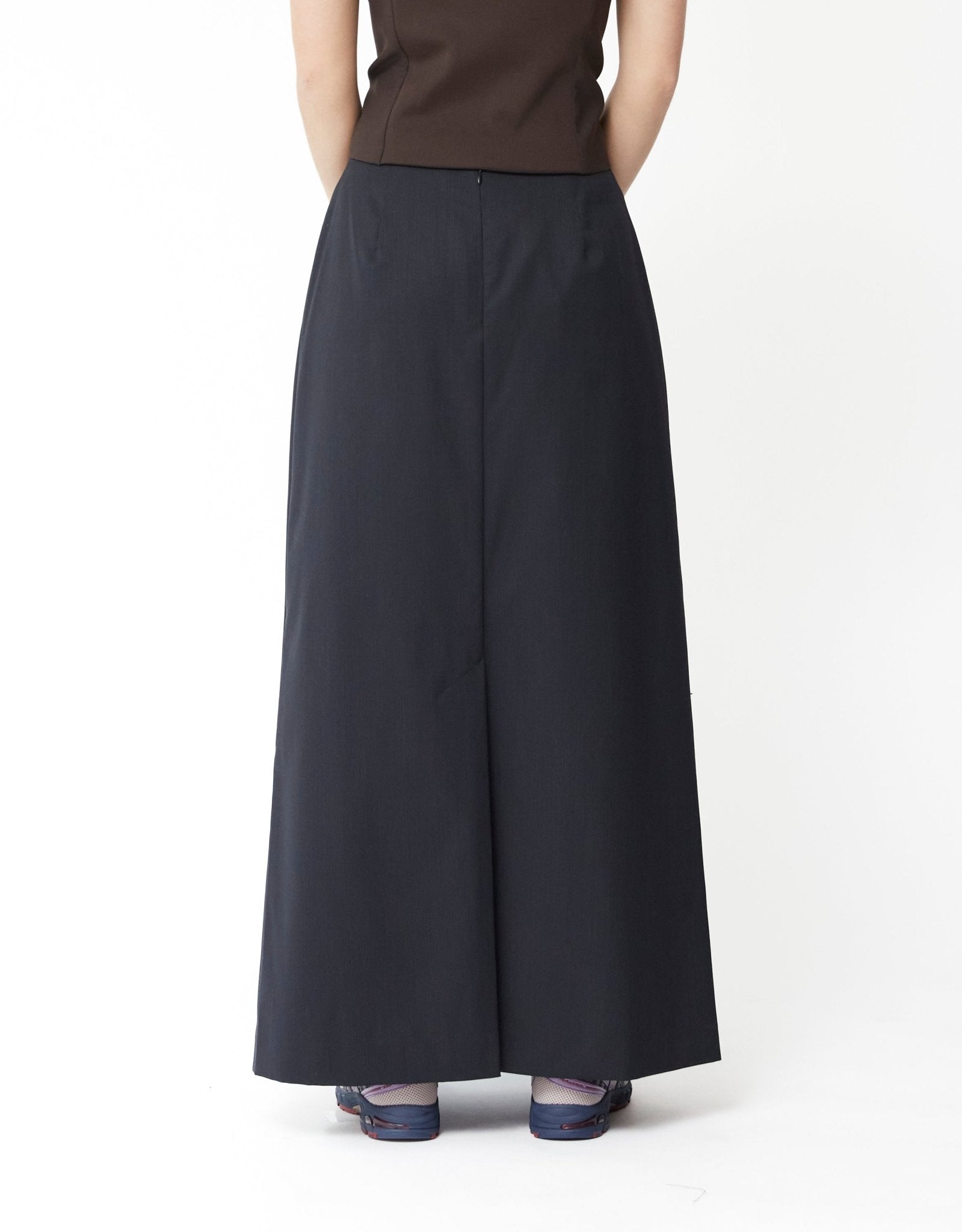 Stripe Maxi Long Skirt