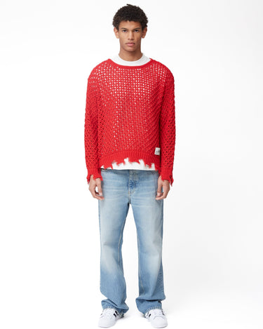 Andersson Bell Unisex Damaged Boatneck Sweater - Rezetstore