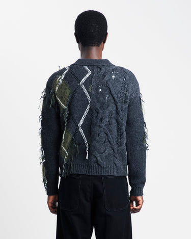 Andersson Bell Argyle Fisherman Polo Sweater | Rezet Store