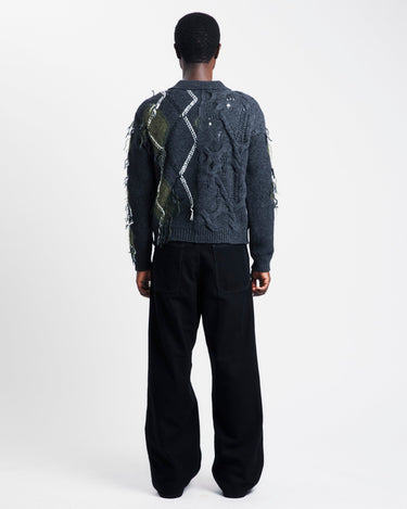 Andersson Bell Argyle Fisherman Polo Sweater | Rezet Store