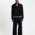 Amomento Velvet Zip Up Jumper | Rezet Store