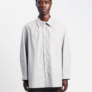 Amomento Stripe Shirring Oversized Shirts | Rezet Store