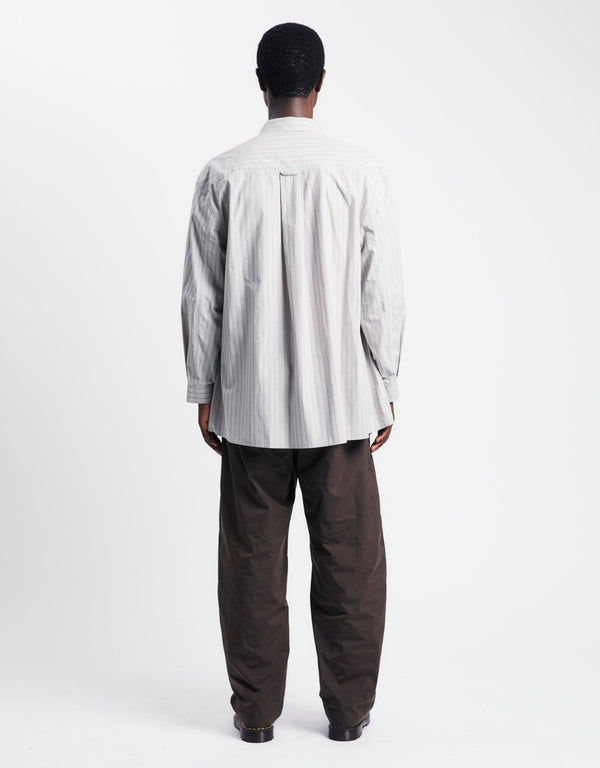 Amomento Stripe Shirring Oversized Shirts | Rezet Store