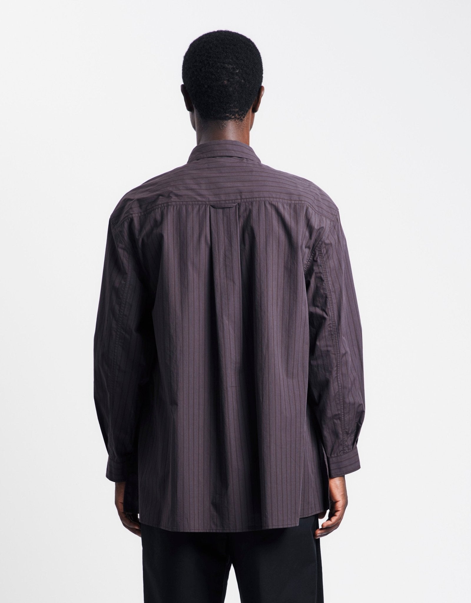Amomento Stripe Shirring Oversized Shirts | Rezet Store