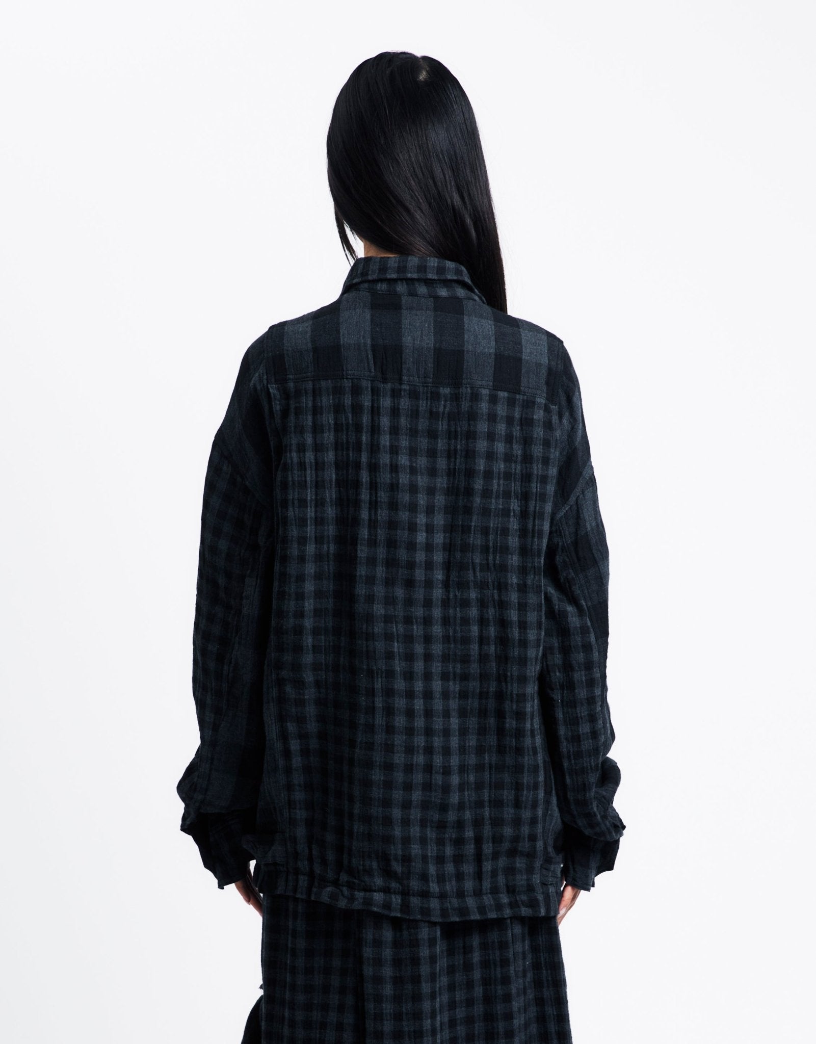 OPEN YY Crinkled Ruffle Shirt | Rezet Store