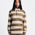 OPEN YY Stripe Trim Rugby Shirt | Rezet Store