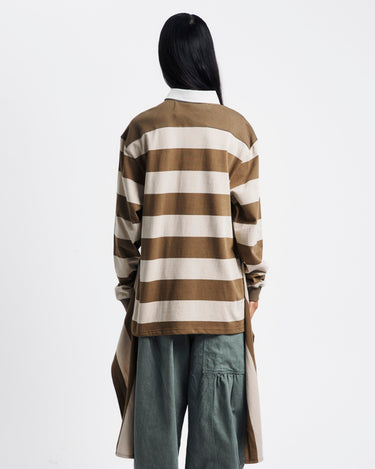 OPEN YY Stripe Trim Rugby Shirt | Rezet Store