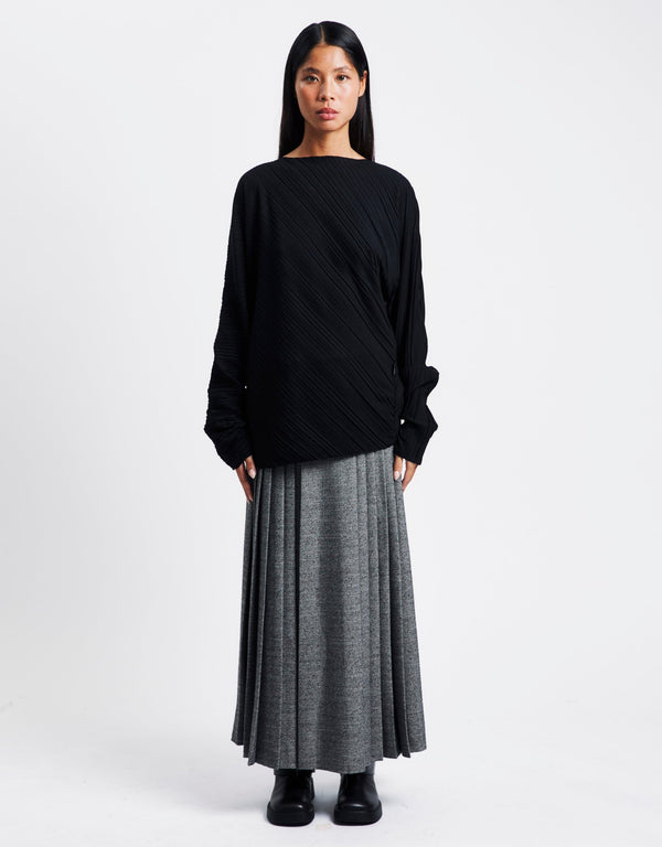 OPEN YY Double Belted Maxi Skirt | Rezet Store
