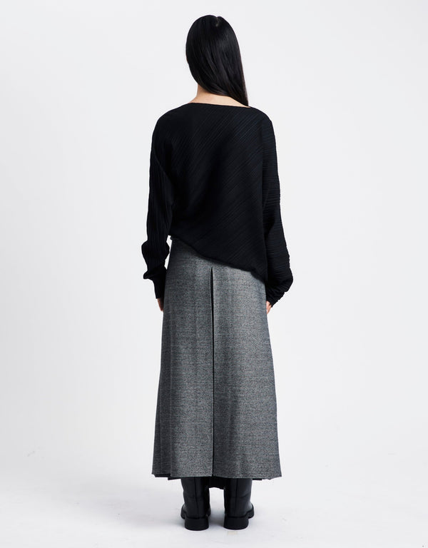 OPEN YY Double Belted Maxi Skirt | Rezet Store