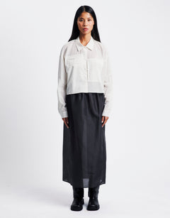 Amomento Drawer Pocket Crop Shirts | Rezet Store