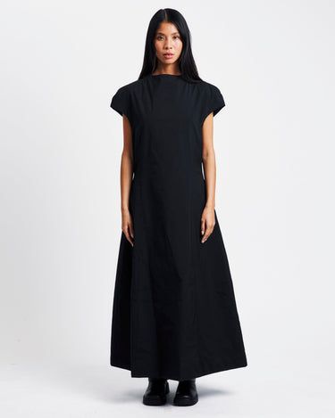 Amomento Taffeta Mock Neck Volume Dress | Rezet Store