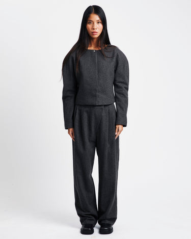 Amomento Rounded Shoulder Jacket | Rezet Store