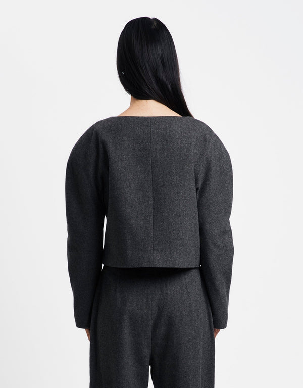 Amomento Rounded Shoulder Jacket | Rezet Store