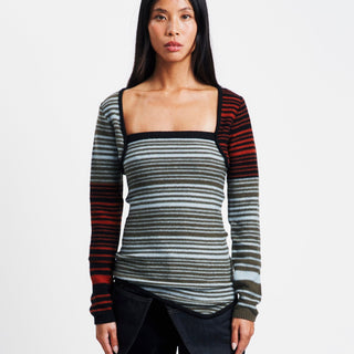 Andersson Bell Nora Multi Stripe Bolero Top | Rezet Store