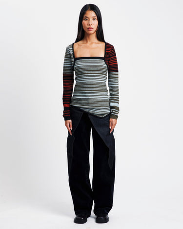 Andersson Bell Nora Multi Stripe Bolero Top | Rezet Store