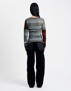 Andersson Bell Nora Multi Stripe Bolero Top | Rezet Store